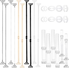 24Pcs Clear Bra Straps Invisible Bra Straps Replacement Elastic Dance Bra Clear