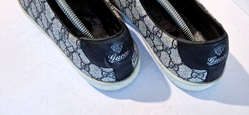 Gucci GG Supreme Low Canvas/Leather Sneaker Men US 12.5 (EU 46) 322735 - 第 3/7 張圖片
