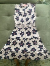 Kate Spade New York Midi Dress XS Mainline Grand Floral Smocked Waist Sleeveless
