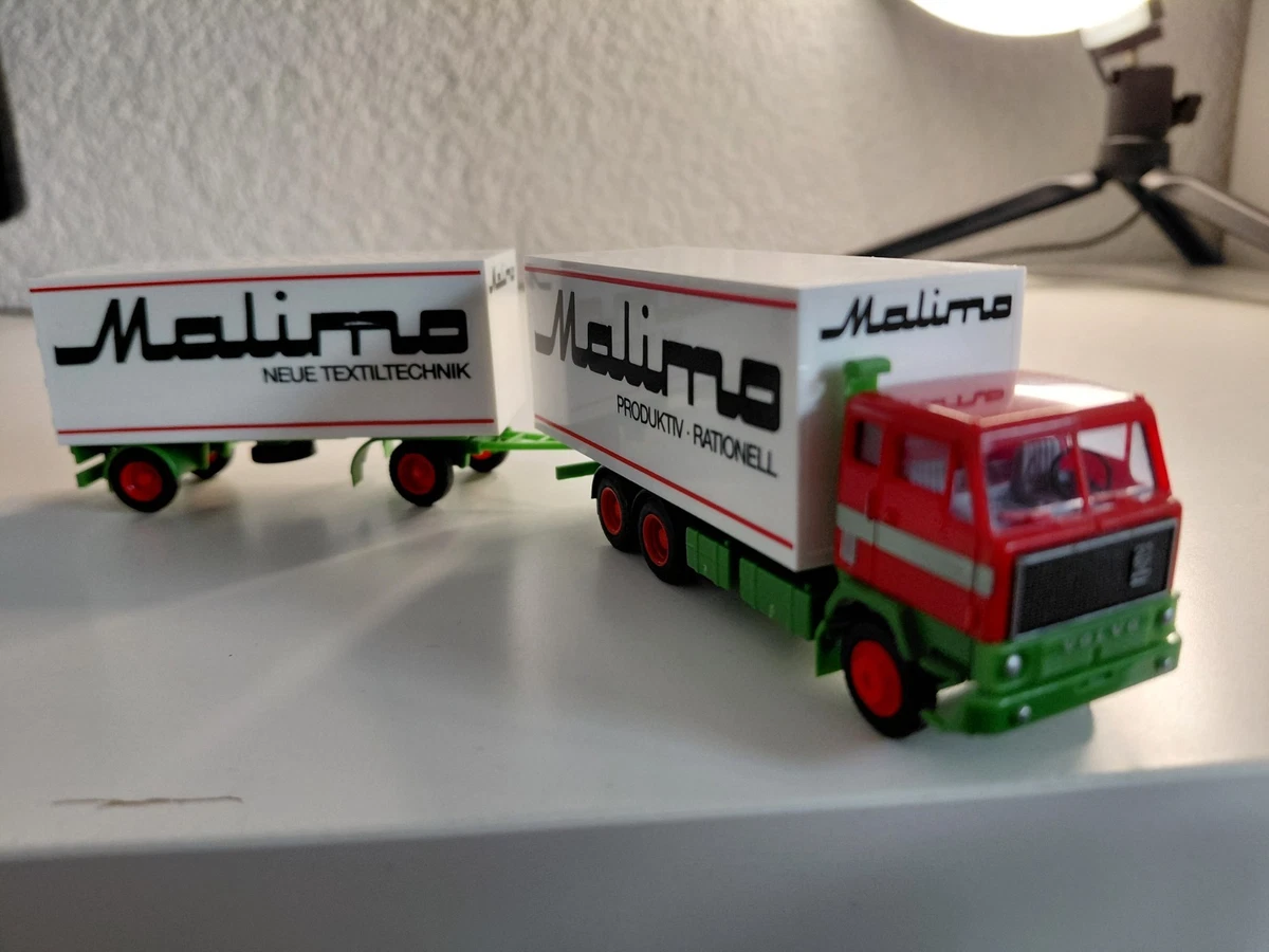 Brekina Deutrans Berlin Volvo F89 Box Semitrailer 85678 - Modèles ré