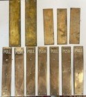 Antique Door Push Plates Brass Door Hardware Lot of 12