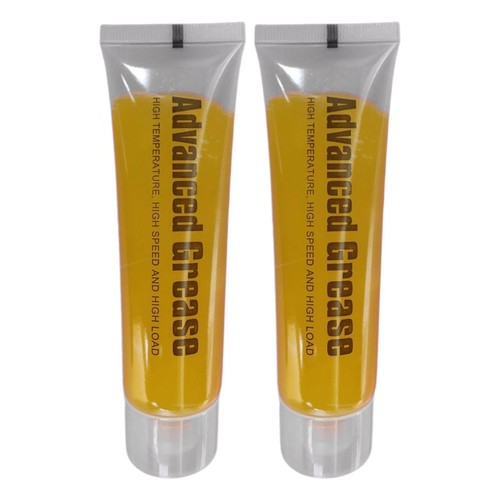 Angle Grinder Grease 2pcs High Temp Gear Lubricant Yellow Bearing Grease 1.69oz