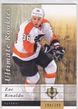 11/12 ULTIMARE COLLECTION..ZAC RINALDO..ULTIMATE ROOKIES../399..# 93..FLYERS