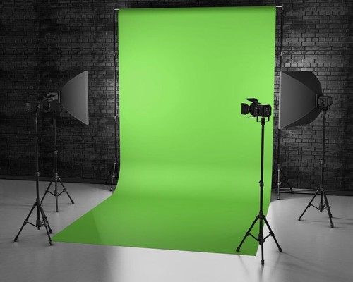 Fondo de fondo de estudio fotográfico pantalla verde tecla croma quitar pantalla no tejida - Imagen 9 de 16