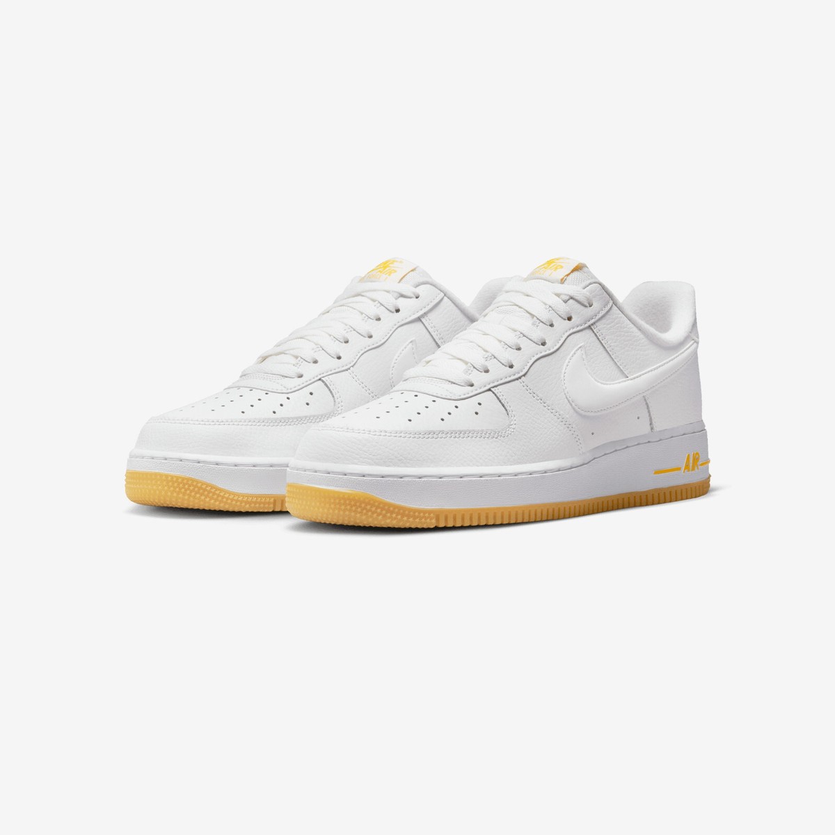 ★NIKE★ Air Force 1 '07 White University Yellow Nike Air Force 1 Low 07 White University Gold Sneaker Shoes