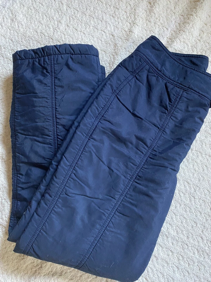 "Pantalones de esquí para nieve vintage ROFFE Hampton azul marino forrados polainas unisex 34"" X 30""" Foto 2 de 4