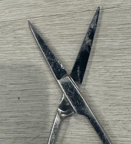 Lot of 4 Vtg Scissors Sewing Bandage Straight Hair Trimmer Eyebrow Penn Chrome - Picture 13 of 13