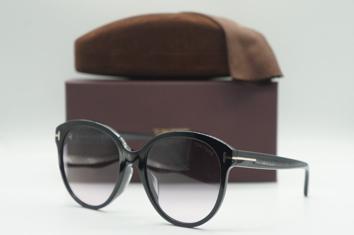 TOM FORD サングラス TF957-D NEW TOM FORD TF 957-D 01B BLACK ROUND AUTHENTIC SUNGLASSES FRAME