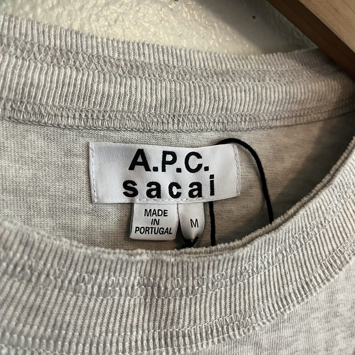 Sacai x APC Taiyo Tee Grey New Medium Authentic | eBay