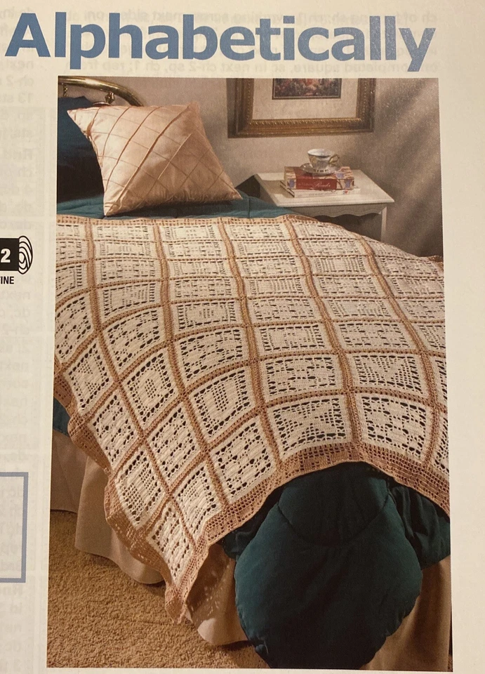 Crochet Butterflies, Bouquet, Patchwork, Alphabets Filet Throws - Image 3 of 4