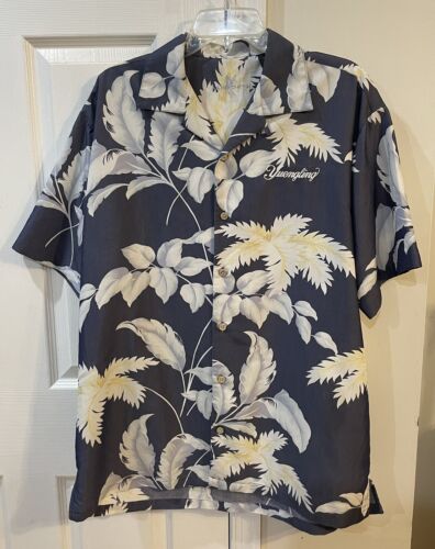Ashworth Men’s Floral Button Down Shirt Sz M Yuengling Logo