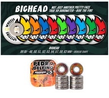 Spitfire Skateboard Wheels Bighead with Bronson Pro G3 Bearings - Choose Size a