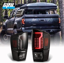 Hawkley LED Tail Lights PAIR For 2016-2023 Toyota Tacoma Rear Lamps Black Smoke