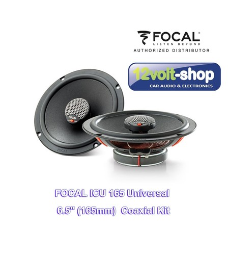 Focal ICU 165 (UNIVERSAL series) 2-Way coaxial kit 6.5" (165mm), 70W Rms, 4Ω - Picture 1 of 6