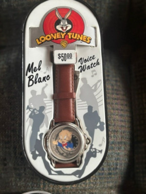 Armitron Looney Tunes That's All Folks Talking Mel Blanc Voice Porky Pig Watch