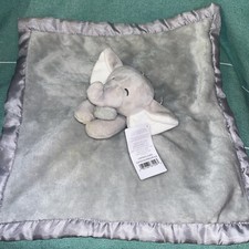 Carters Gray Plush Elephant Security Blanket Lovey Satin bak 2020 baby gift NWT