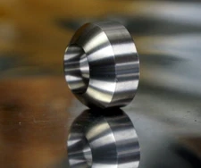 20x Acorn 60 degree cone to ball R14 Titanium Lug Wheel nut bolt adapter washer