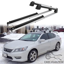 Ski Snowboard Top Roof Mount Carrier Cross Bars w/ Lock For Honda Accord Sedan