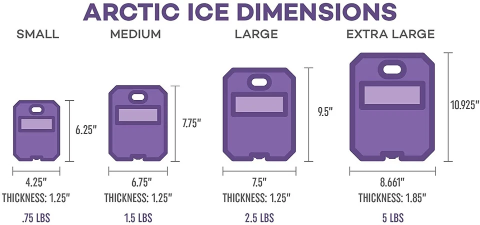 Paquete de hielo Arctic Ice Tundra Series - Larga duración alto rendimiento grande 2,5 lb Foto 4 de 4