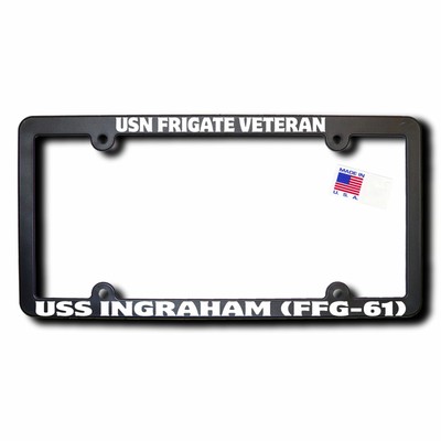 USN Frigate Veteran USS INGRAHAM (FFG-61)Frame w/Reflective Text