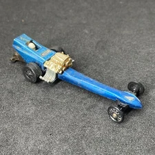 VINTAGE ORIGINAL 1970 HOT WHEELS 1970 FUEL DRAGSTER BLUE MONGOOSE Mattel