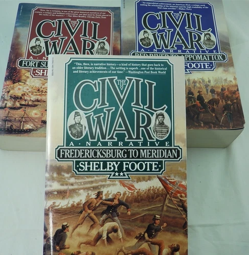 Shelby Foote. The Civil War: A Narrative. 3 Volume Complete Set Trade Paperbacks