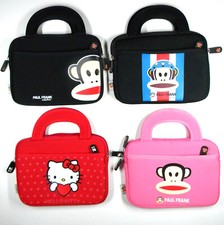4 padded cases. 3 Paul Frank, Julius Monkey, 1 Hello Kitty.(9"x7")