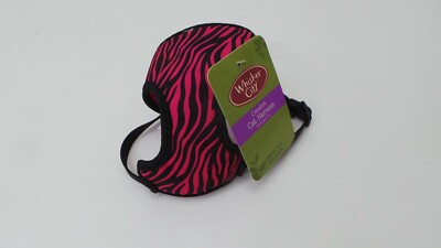 WHISKER CITY CAT COMFORT HARNESS BLACK PINK ZEBRA (DNT) BY-22C 