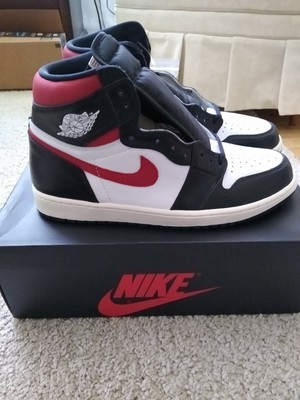 jordan 1 black sail white gym red