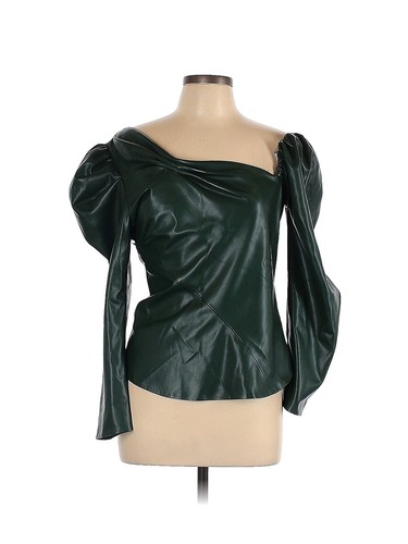Sanctuary Women's Green Faux-Leather Shirtdress - S - Green | eBay