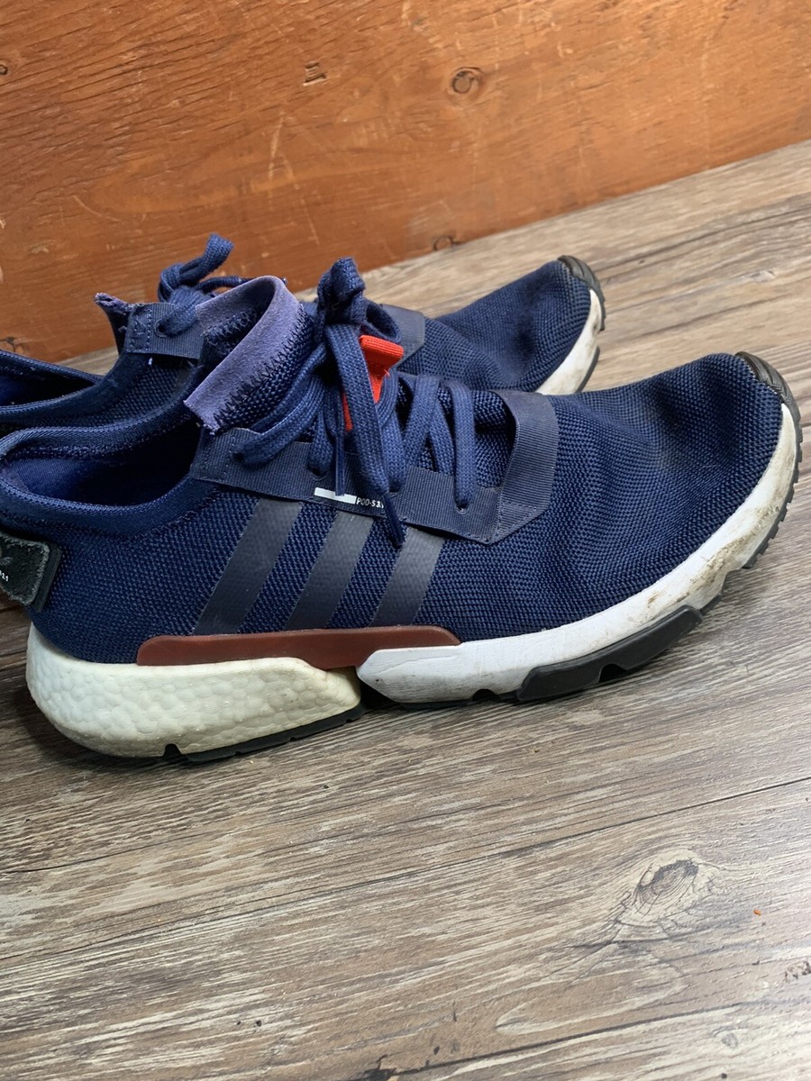 Adidas Mens POD S3.1 G26512 Blue Running Shoes Lace Up Low  display picture 3