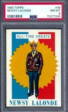 1960 Topps HK #48 PSA 8 Newsy Lalonde Canadiens 48 Sharp!