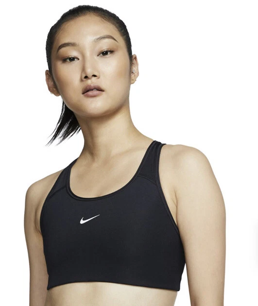 Nike Swoosh Medium Impact Sports Bra Black- Size: Small - New W Tags $38