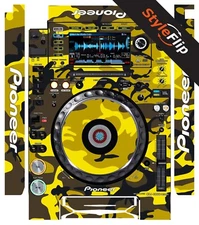 Pioneer CDJ-2000 Nexus Skin |  Yellow Camo | Protective Decal | StyleFlip Skins