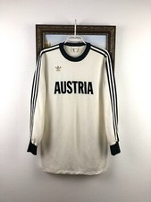 Vintage 80's West Germany Austria Football Shirt Soccer Jersey Long Sleeve Sz L