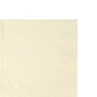 20 Kleine Cocktailservietten Pearl Effect Ivory Einfarbig Elfenbein Deko 25X25Cm