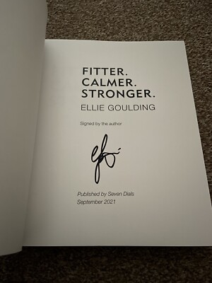 Ellie Goulding Fitter Calmer 直筆サイン入り本 Ellie Goulding Signed Book - Fitter. Calmer. Stronger | eBay
