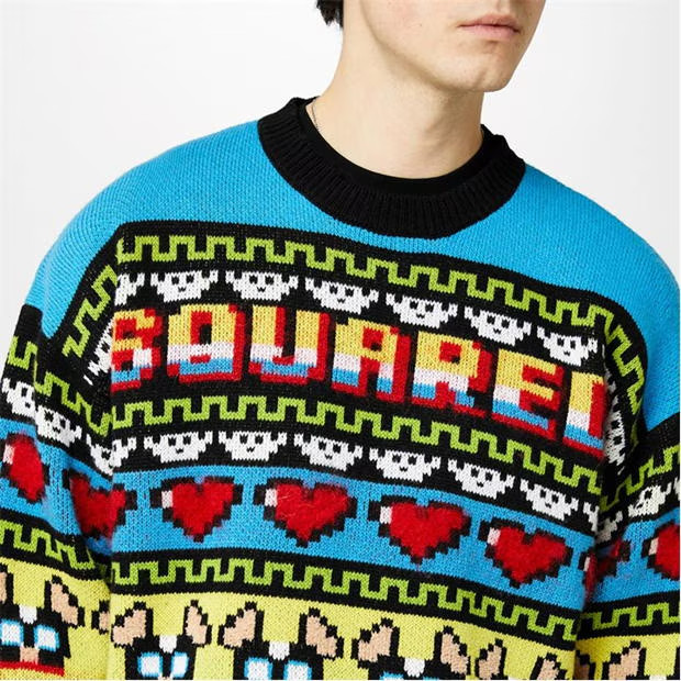 BNWT DSQUARED2 Pixel Ciro Jumper Pacman Size XL RRP£655 image 5