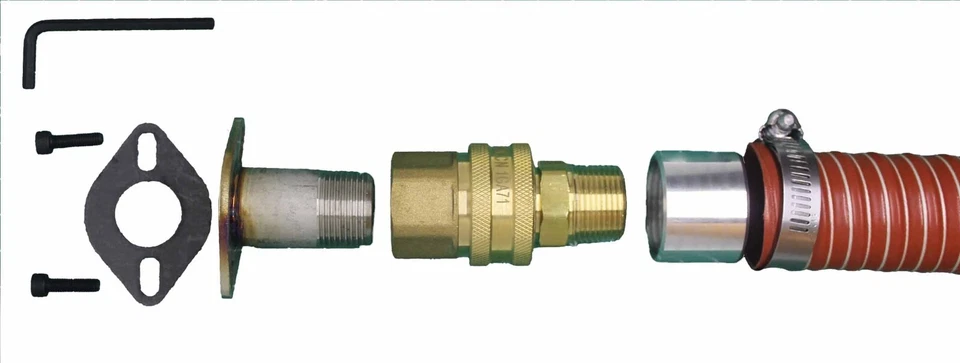 GenExhaust for Predator 5000 1.5" silicone tubing exst extsn w/ Quick Disconnect - Image 2 of 2