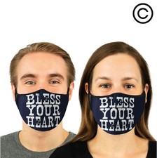 BLESS YOUR HEART couples matching face masks -face mask  2 pcs  couple match