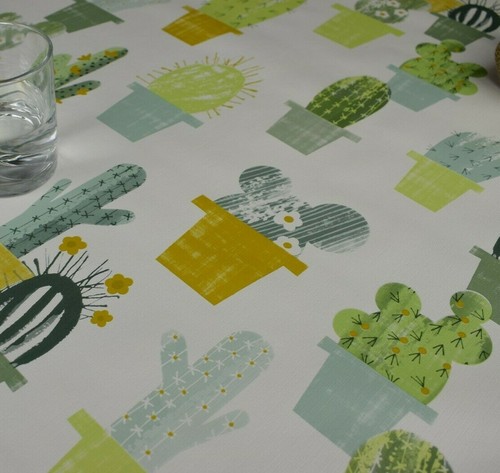Wipe Clean Tablecloth Cover Oilcloth Vinyl Wipeable 200 cm x 140 cm Rectangle