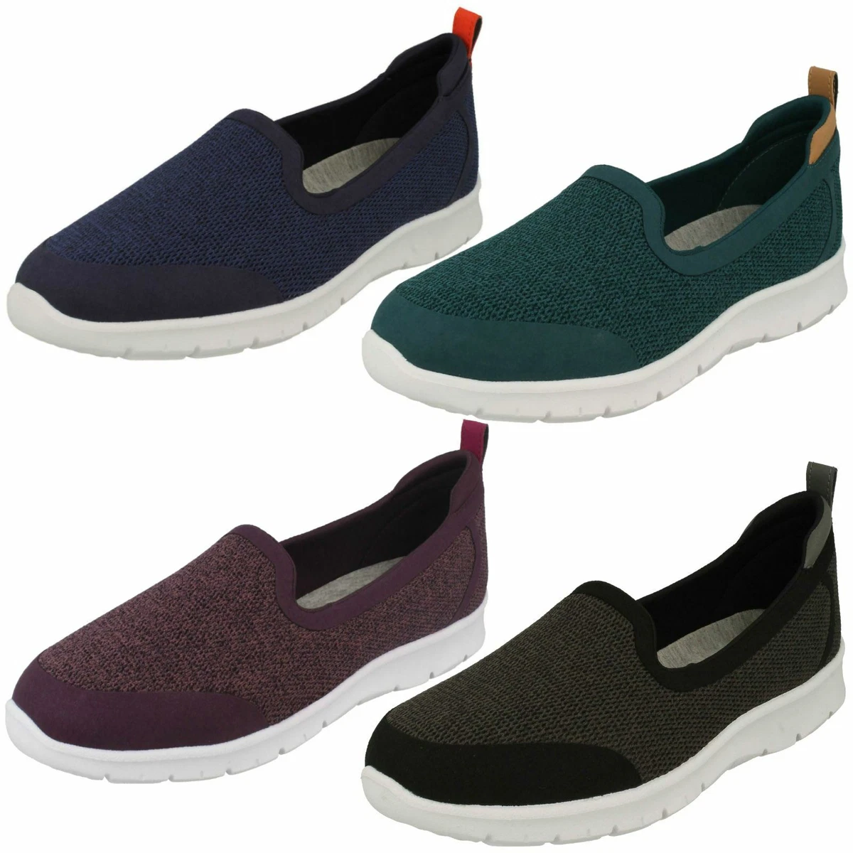 Ladies Clarks Slip On Sporty Loafers Step Allena Lo