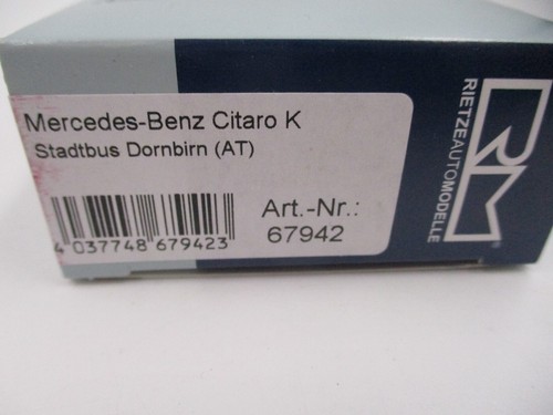 Autobús urbano Rietze 67942 - Mercedes-Benz Citaro K ́12 Dornbirn (AT) 1:87. - Imagen 2 de 2