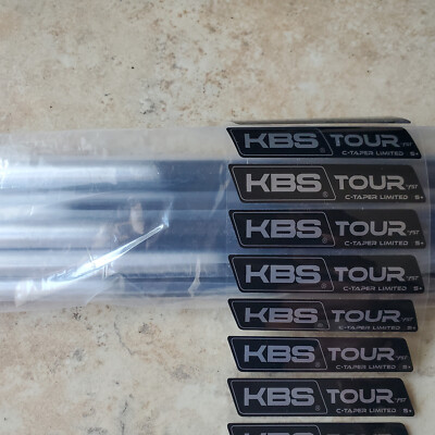 New $550 KBS Ltd. Ed. Black C Taper 125S+ 3-PW  Stiff Plus Flex .355 Diameter
