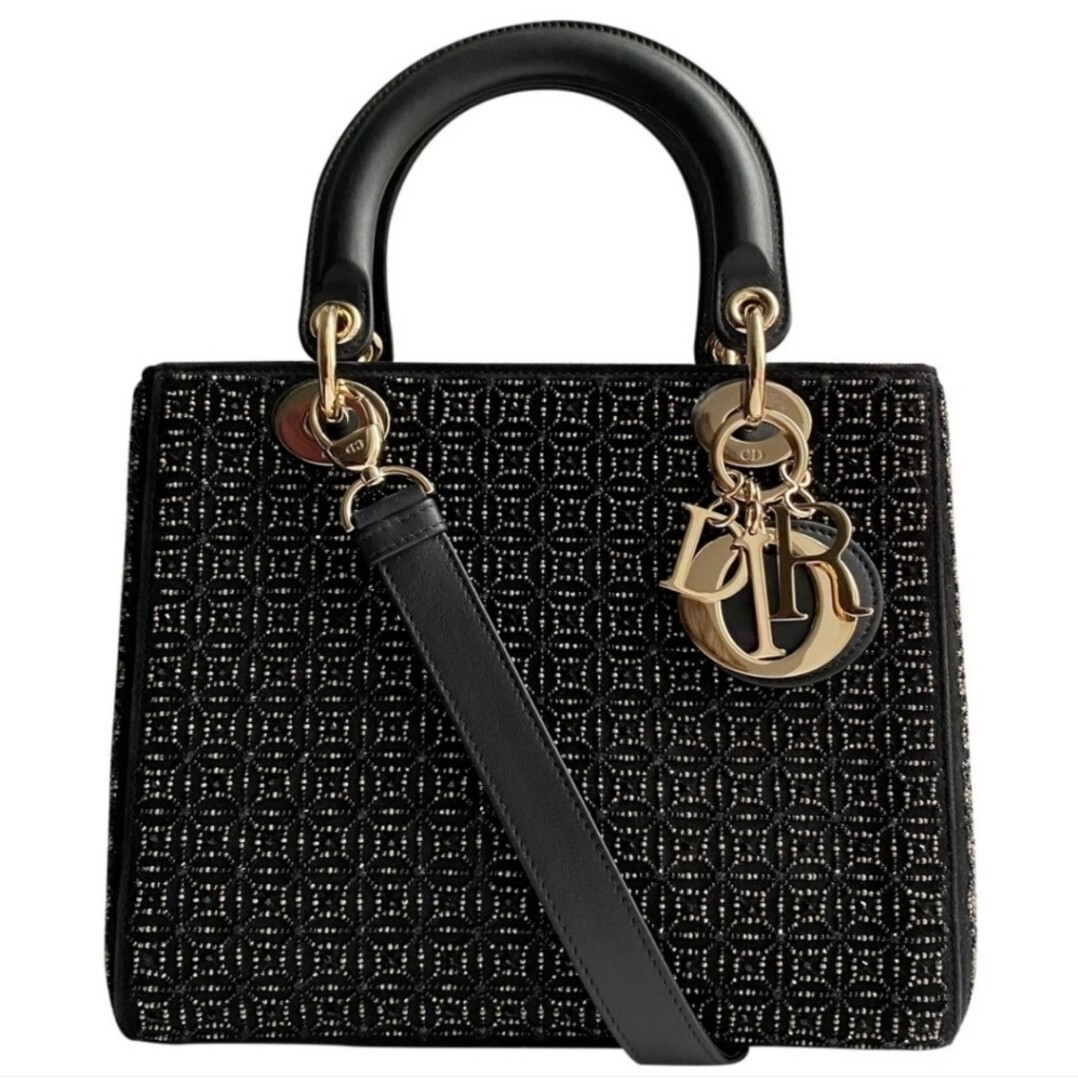 送料関税込◇Dior LADY DIOR Medium ハンドバッグ BNIB NWT VERY RARE & SOLDOUT AUTHENTIC CHRISTIAN DIOR MEDIUM