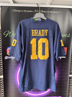 Jordan Michigan Wolverines #10 Tom Brady STITCHED NCAA College Football  Jersey