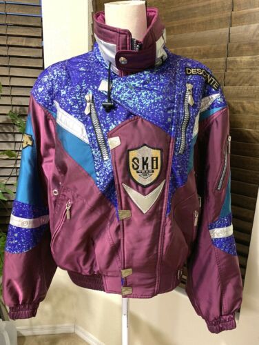 MEN'S VINTAGE Retro 80'S DESCENTE SK8 SKI JACKET. Official Suisse Team. Sz Small | eBay