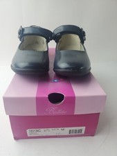 Balleto Girls Youth Jumping Jacks Ballet Shoes Sally Navy Leather Size 12.5C.