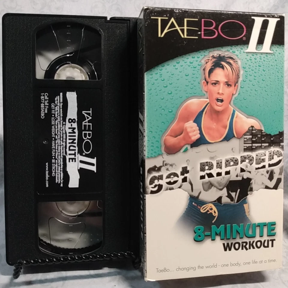 TAE BO II 8-Minute Workout Billy Blanks “Get Ripped” TaeBo 2 fitness VHS - Image 2 of 3
