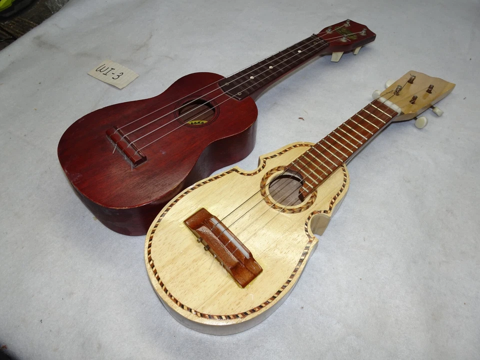 2 x Kent and Mexican Style X-2 Vintage soprano ukulele Kent - Image 2 of 4